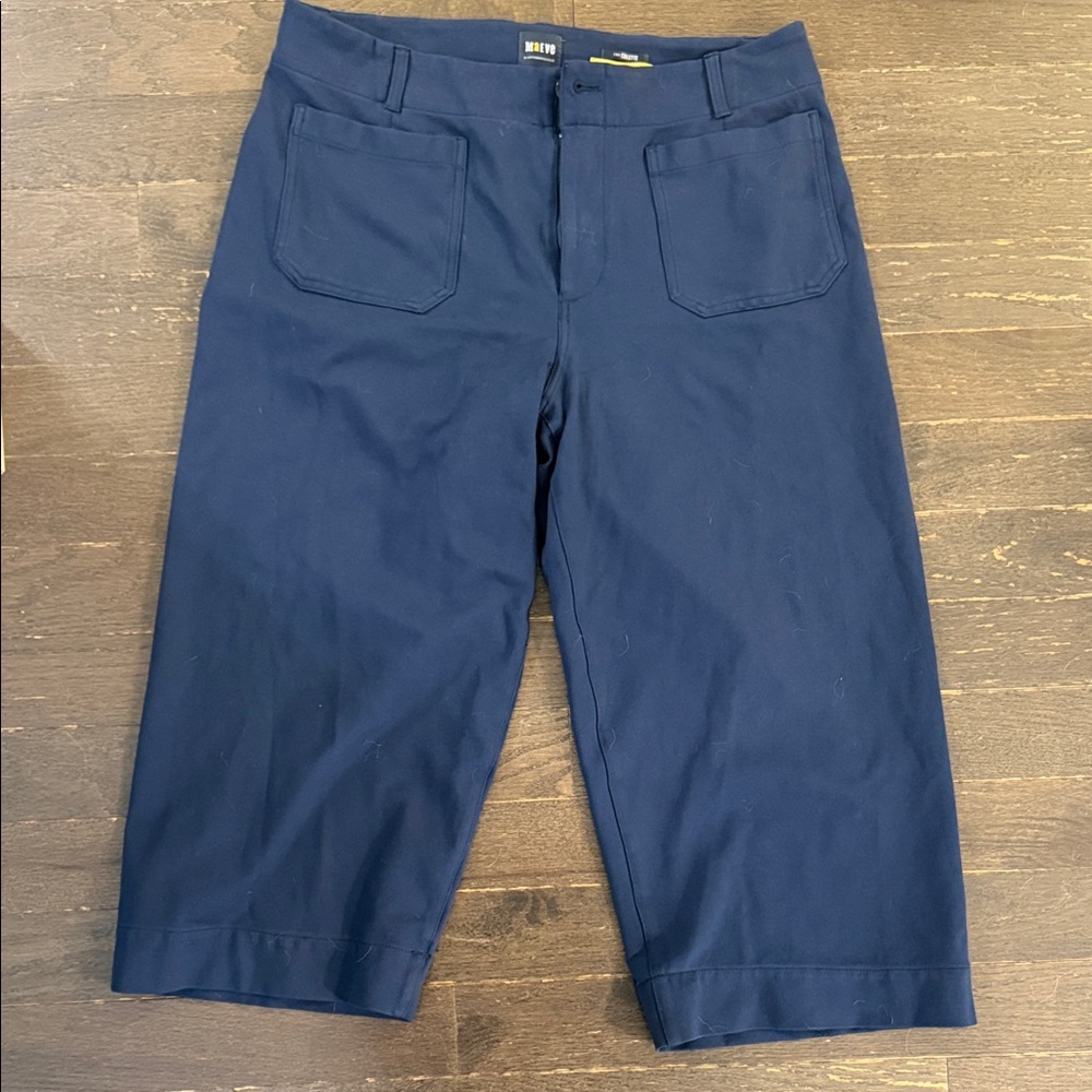 Maeve Navy Wide Leg Pants